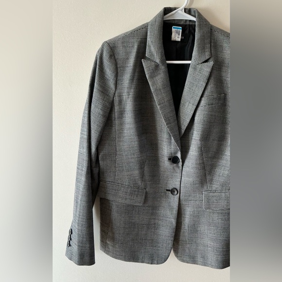 Talbots Women’s Black And Grey Plaid Pant Suit Size 10 Like New - Picture 9 of 16